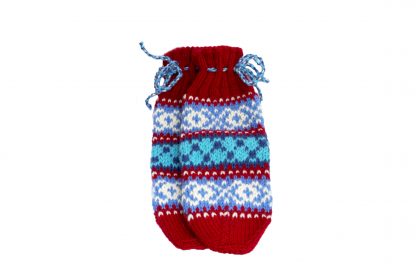 Vlněné ponožky červeno-bílo-modré č. 37-38