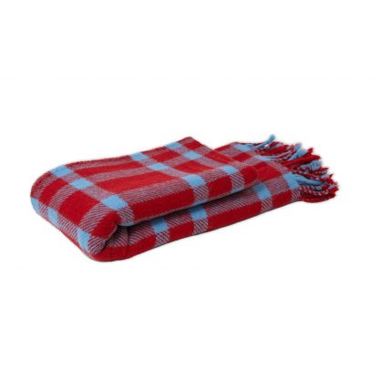 Merino deka červeno-modrá 150 x 200 cm
