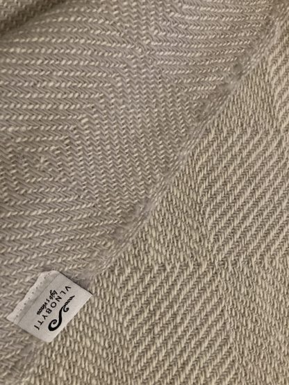 Merino deka ILUZE bílo-šedá 150 x 200 cm