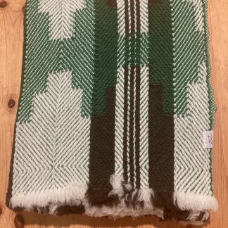 Vlněná deka velmi silná zelená 150 x 200 cm